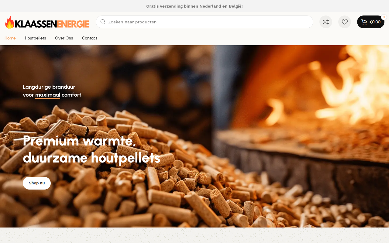 Screenshot van klaassenenergie.com