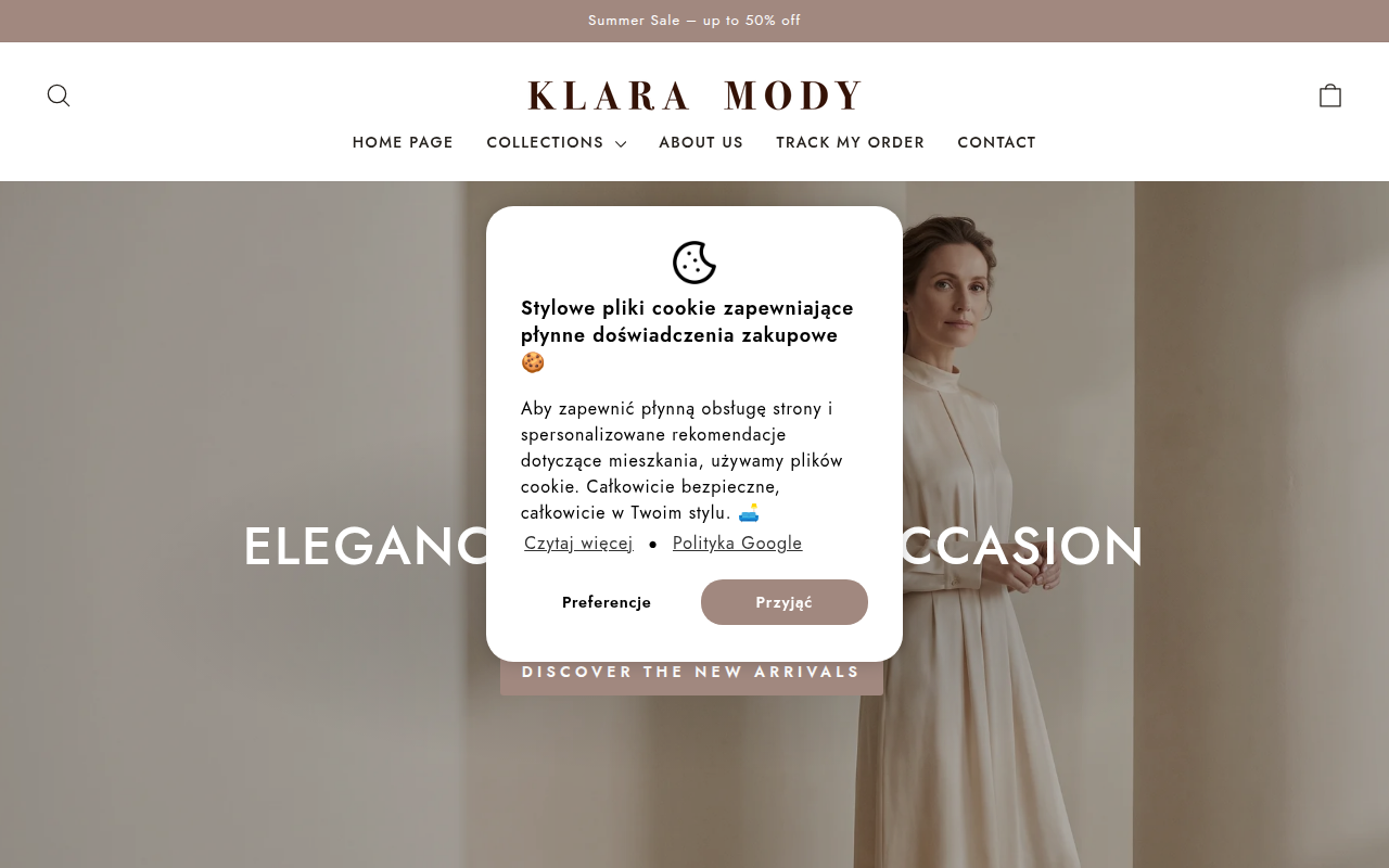 Screenshot van klaramody.com