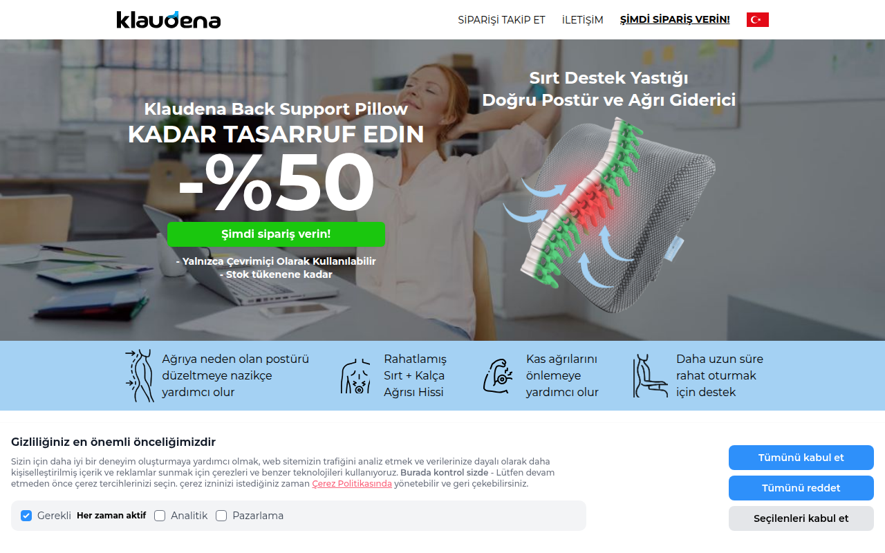 Screenshot van klaudena.com