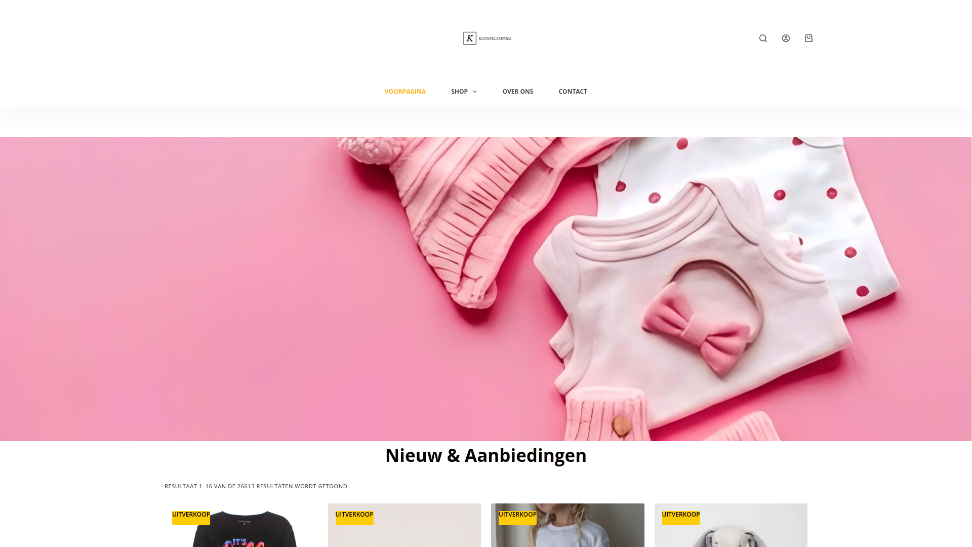 Screenshot van kleinekleertjes.com
