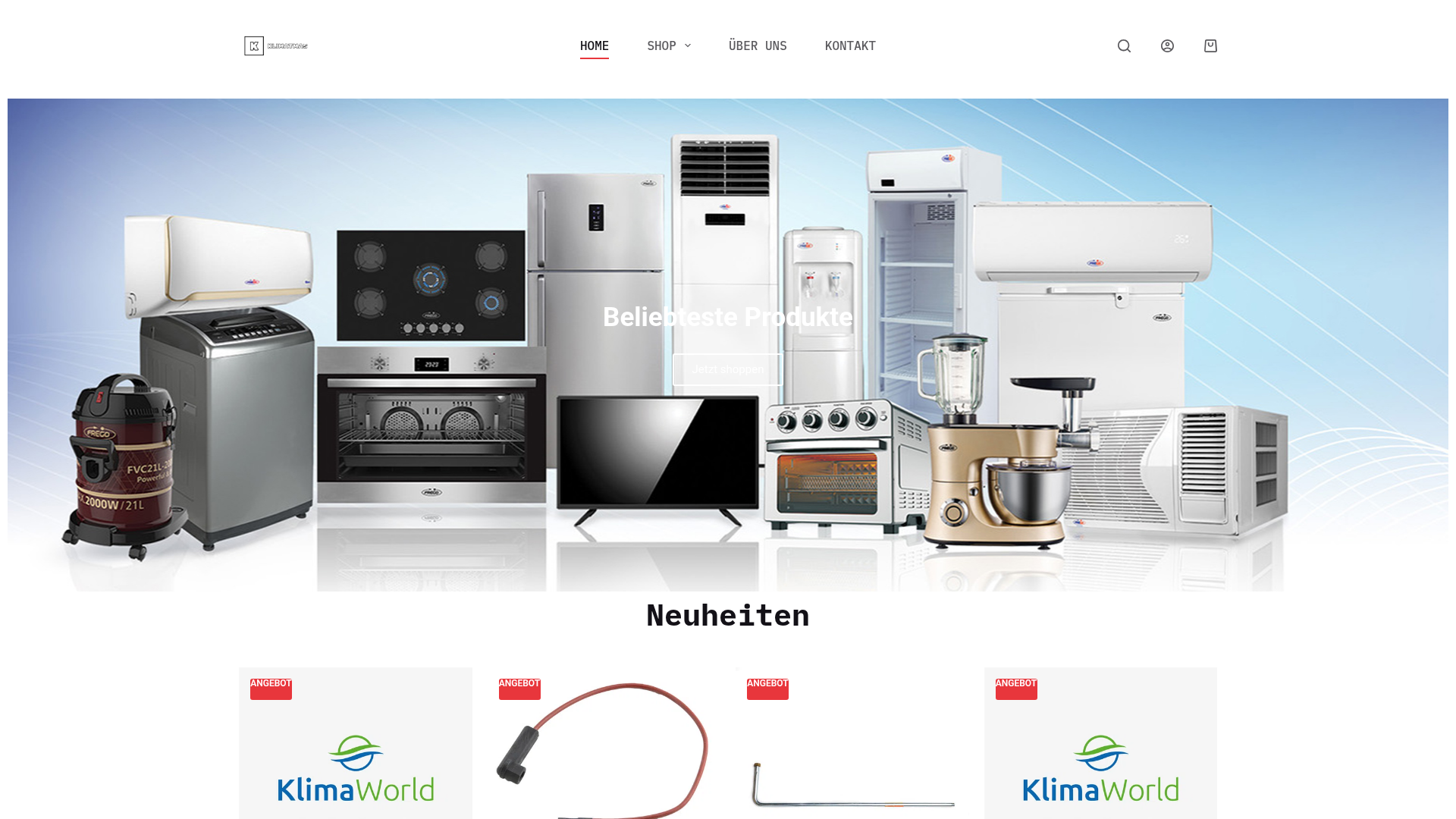 Screenshot van klimatmas.com