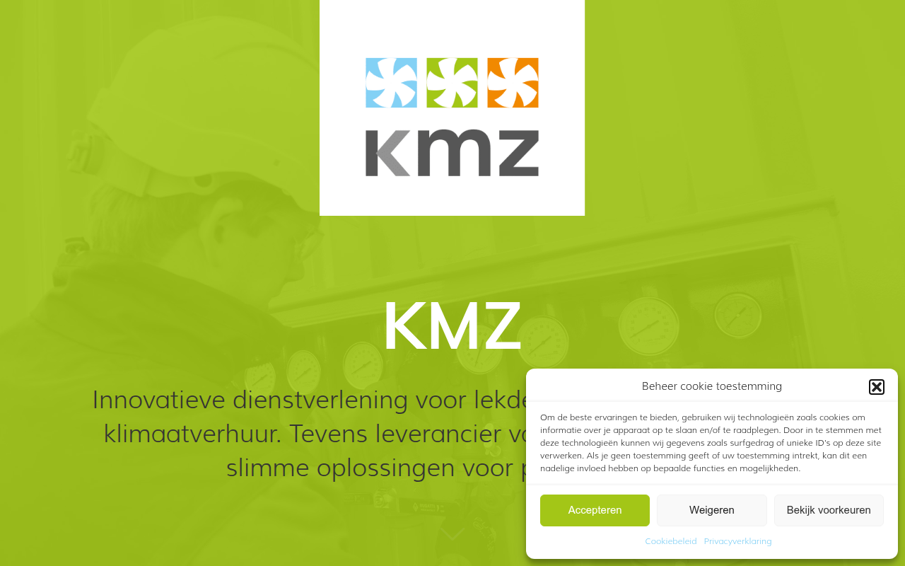 Screenshot van kmz.nl