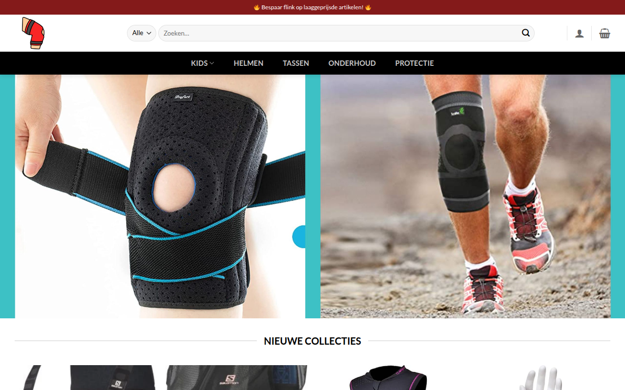Screenshot van kneejointshop.com