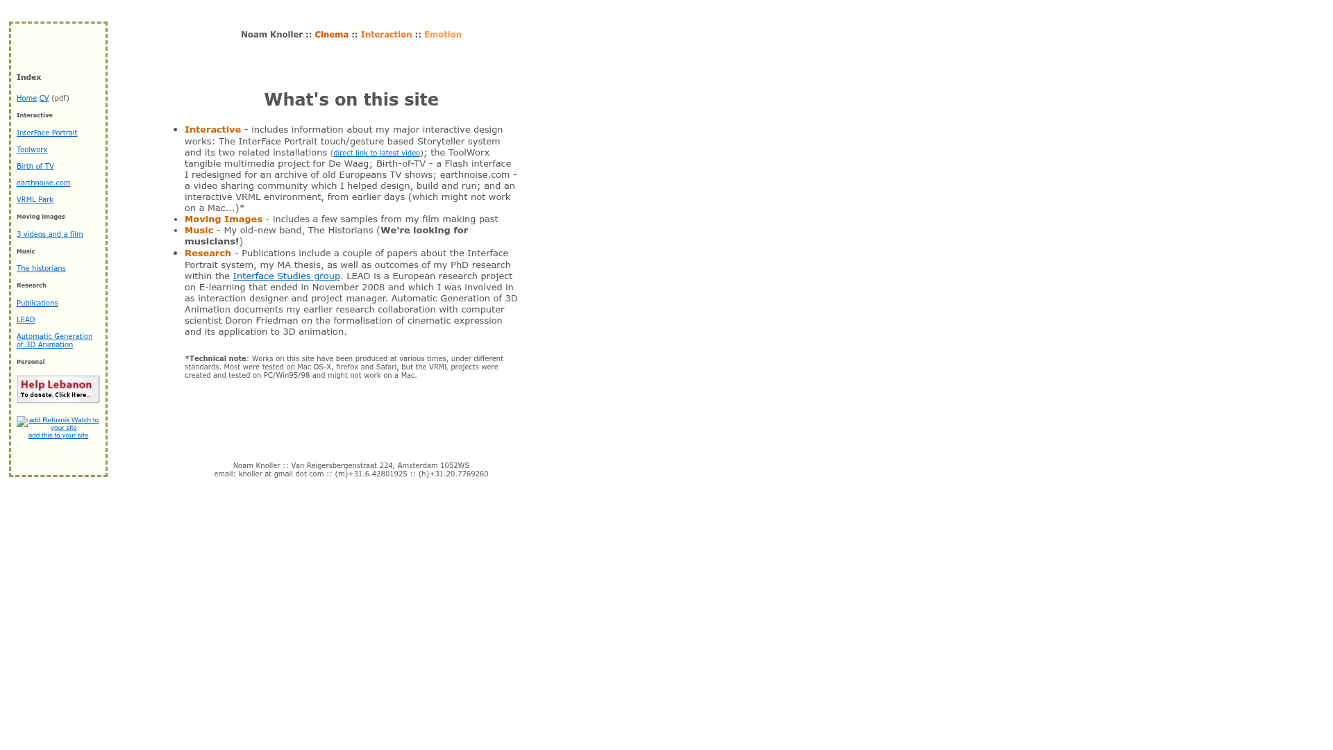 Screenshot van knoller.com