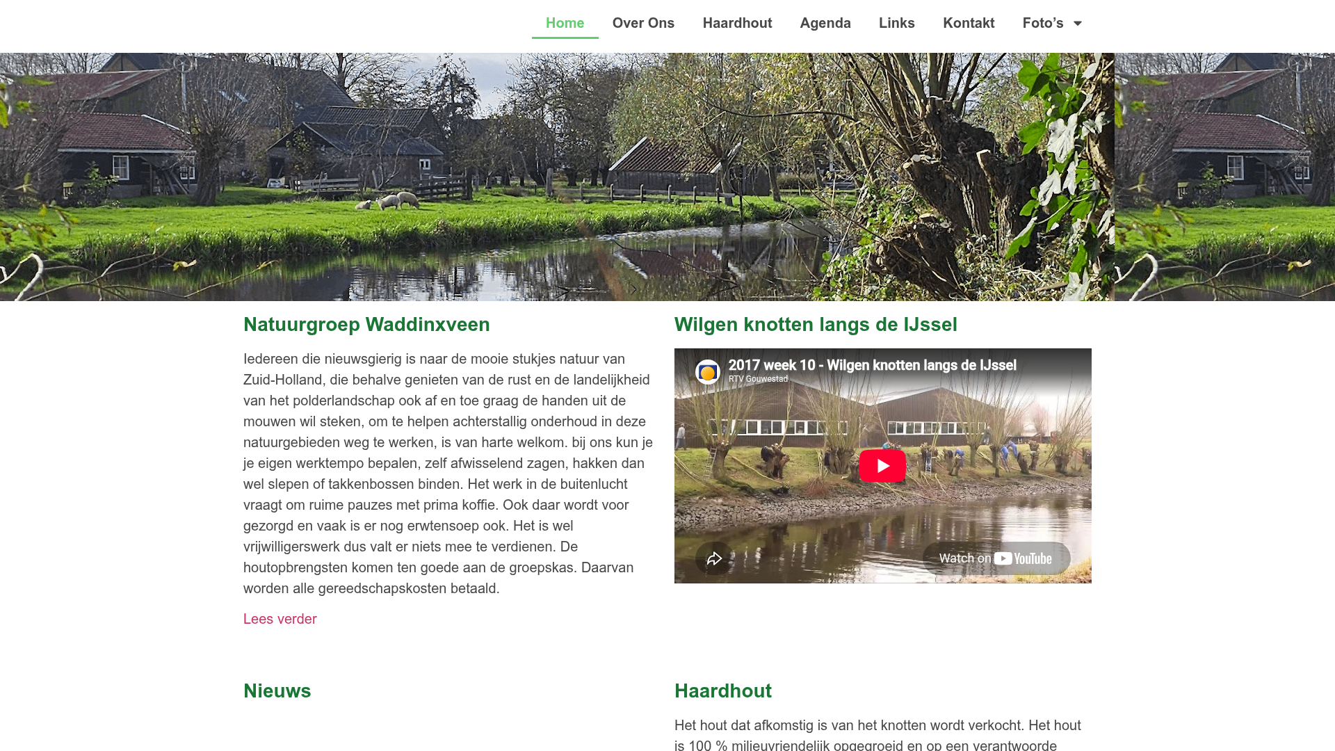 Screenshot van knotten.nl