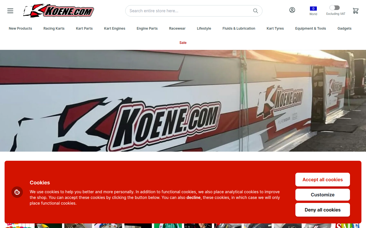 Screenshot van koene.com