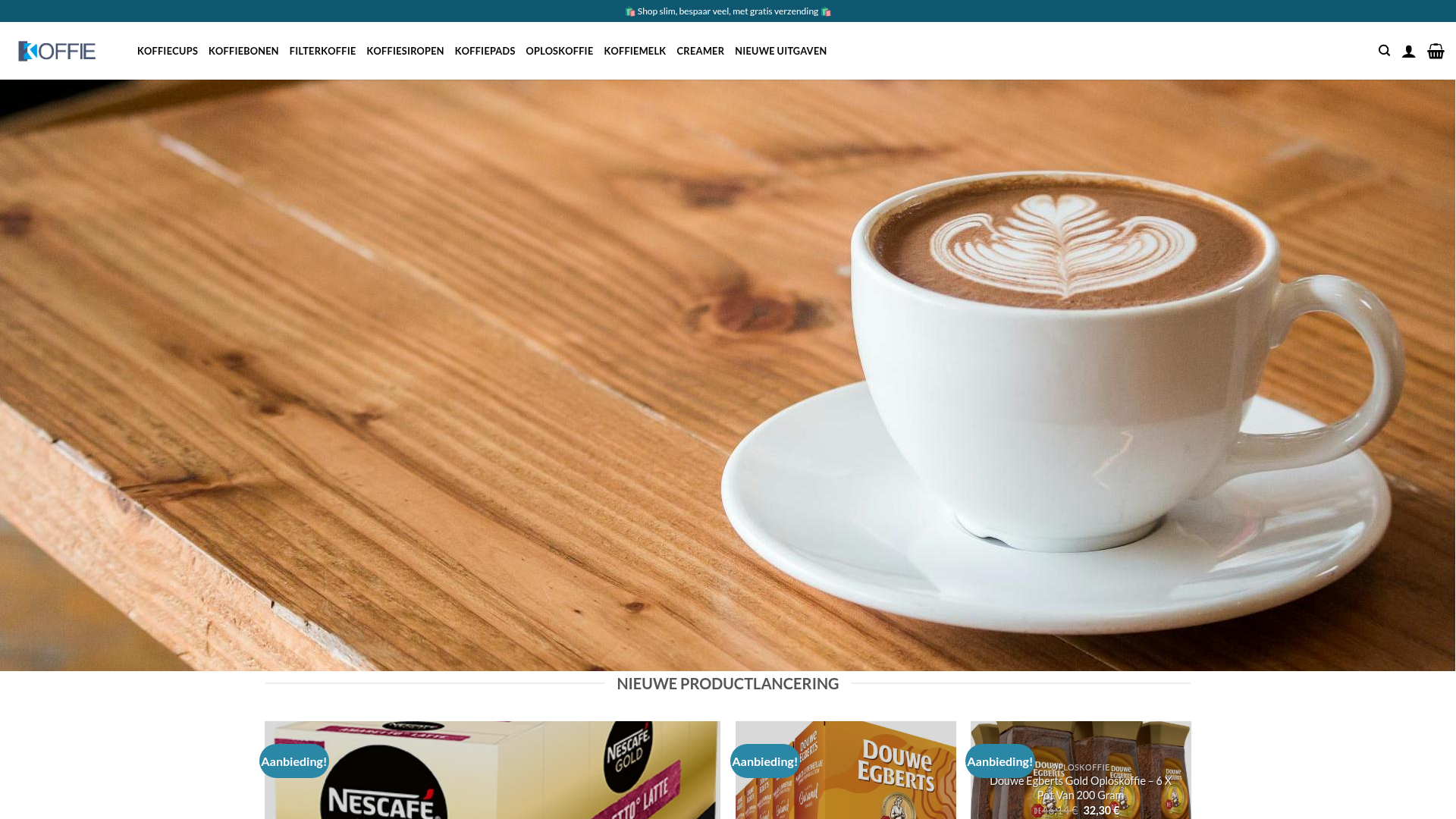 Screenshot van koffieliefhebbers.com