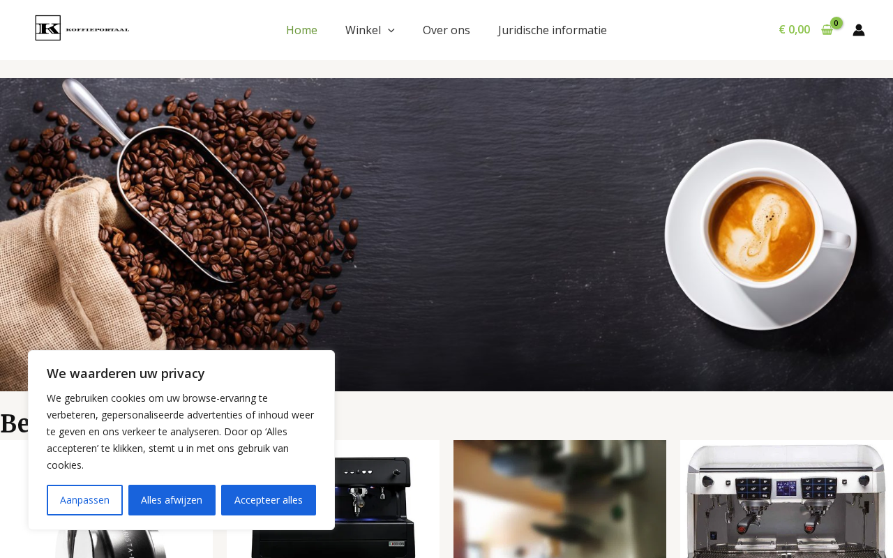 Screenshot van koffieportaal.com