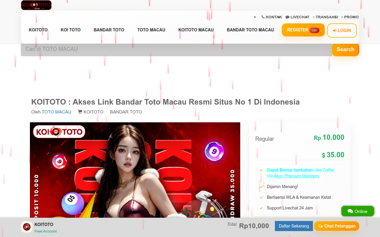 Screenshot van koilombok.com