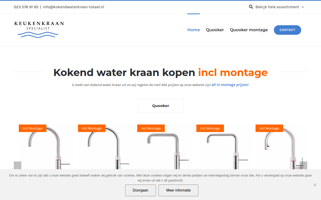 Screenshot van kokendwaterkraan-totaal.nl
