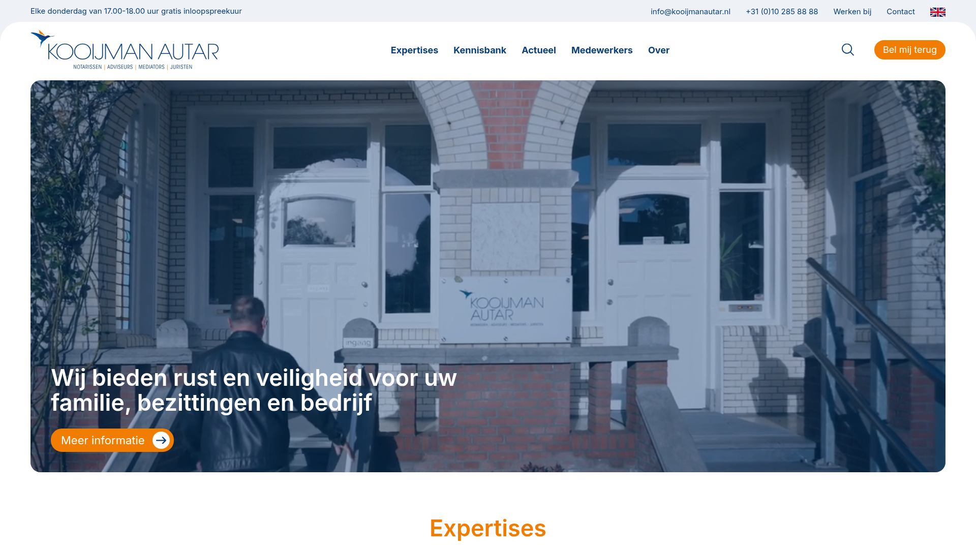 Screenshot van kooijmanautar.nl