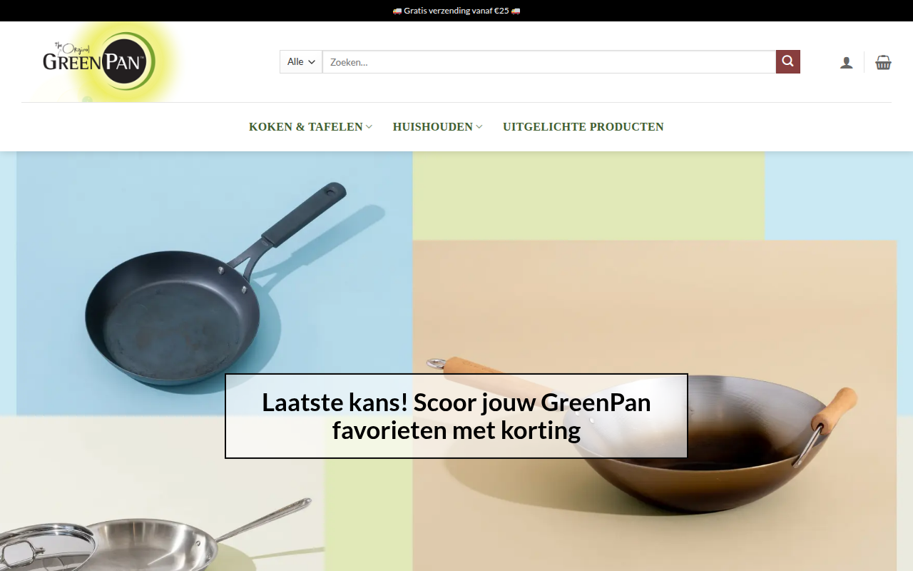 Screenshot van kookgereishop.com