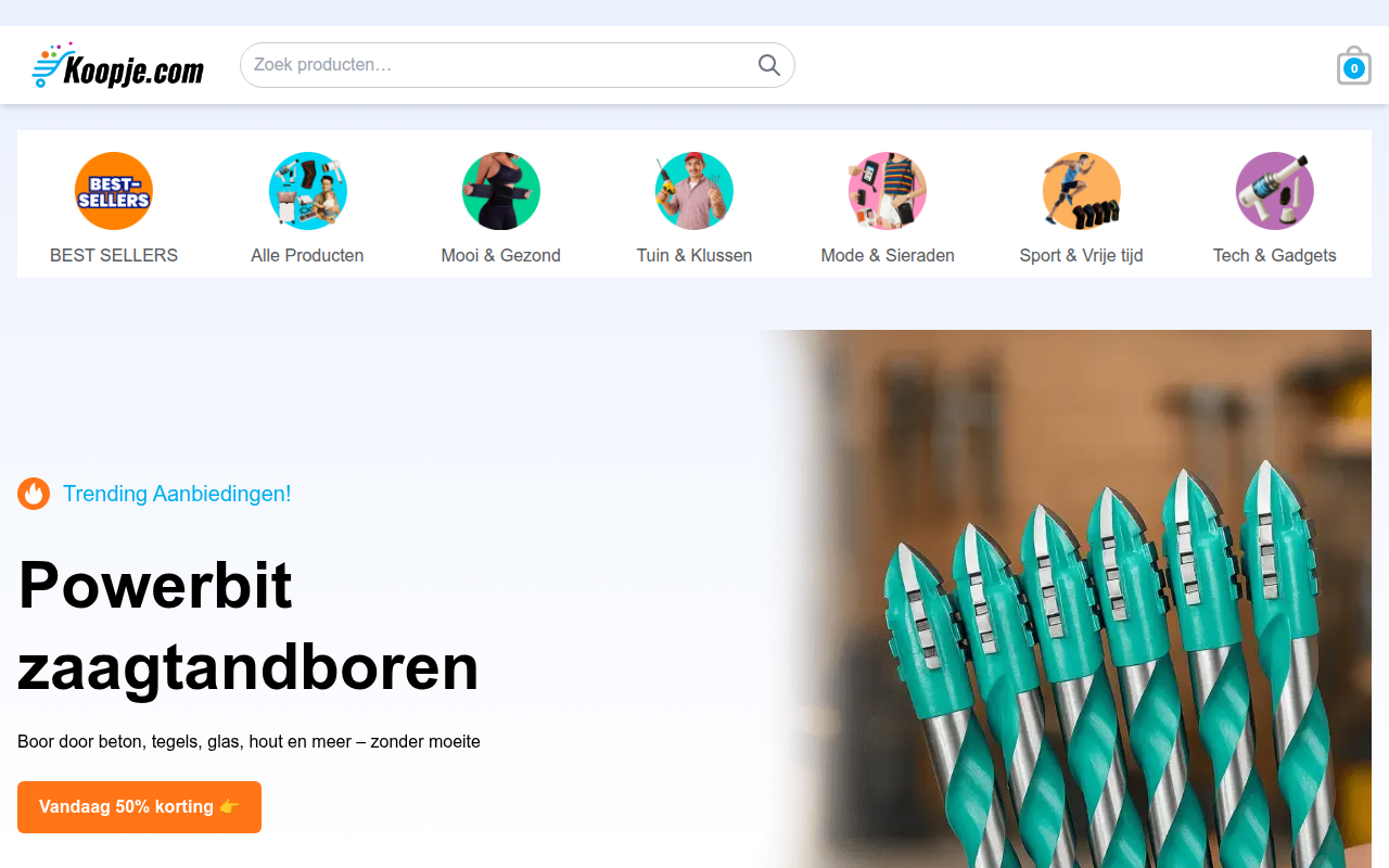Screenshot van Koopje
