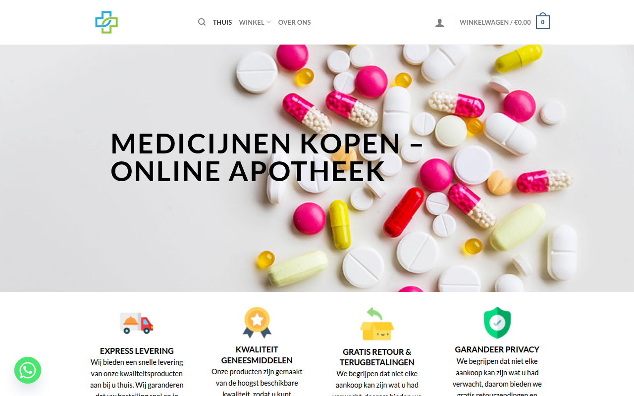 Screenshot van kopenozempiconline.com