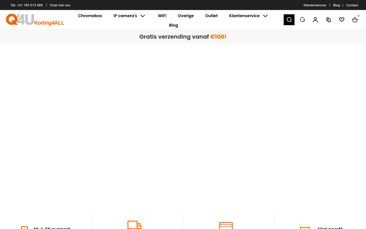 Screenshot van korting4all.nl