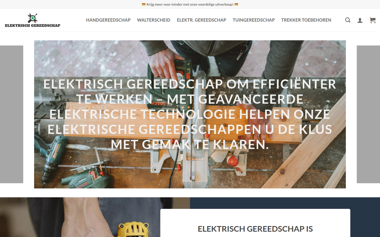 Screenshot van kortingstool.com