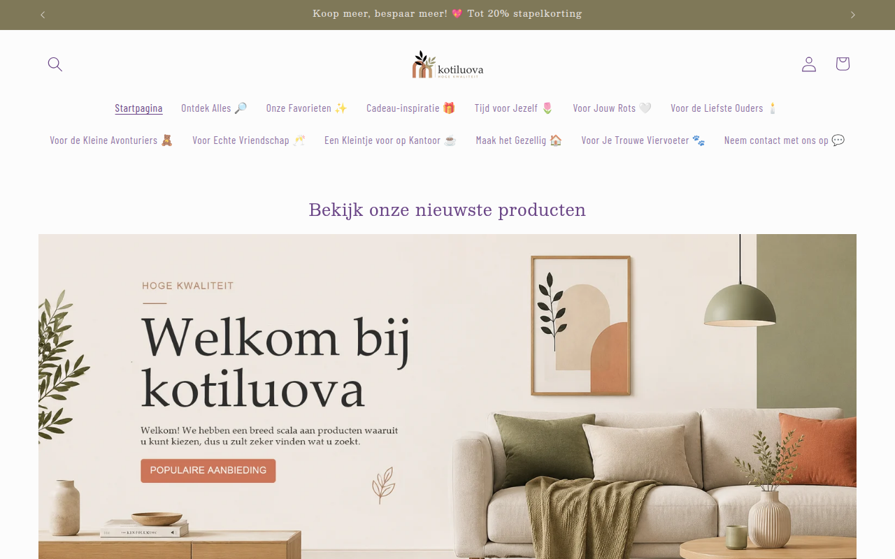 Screenshot van kotiluova.com