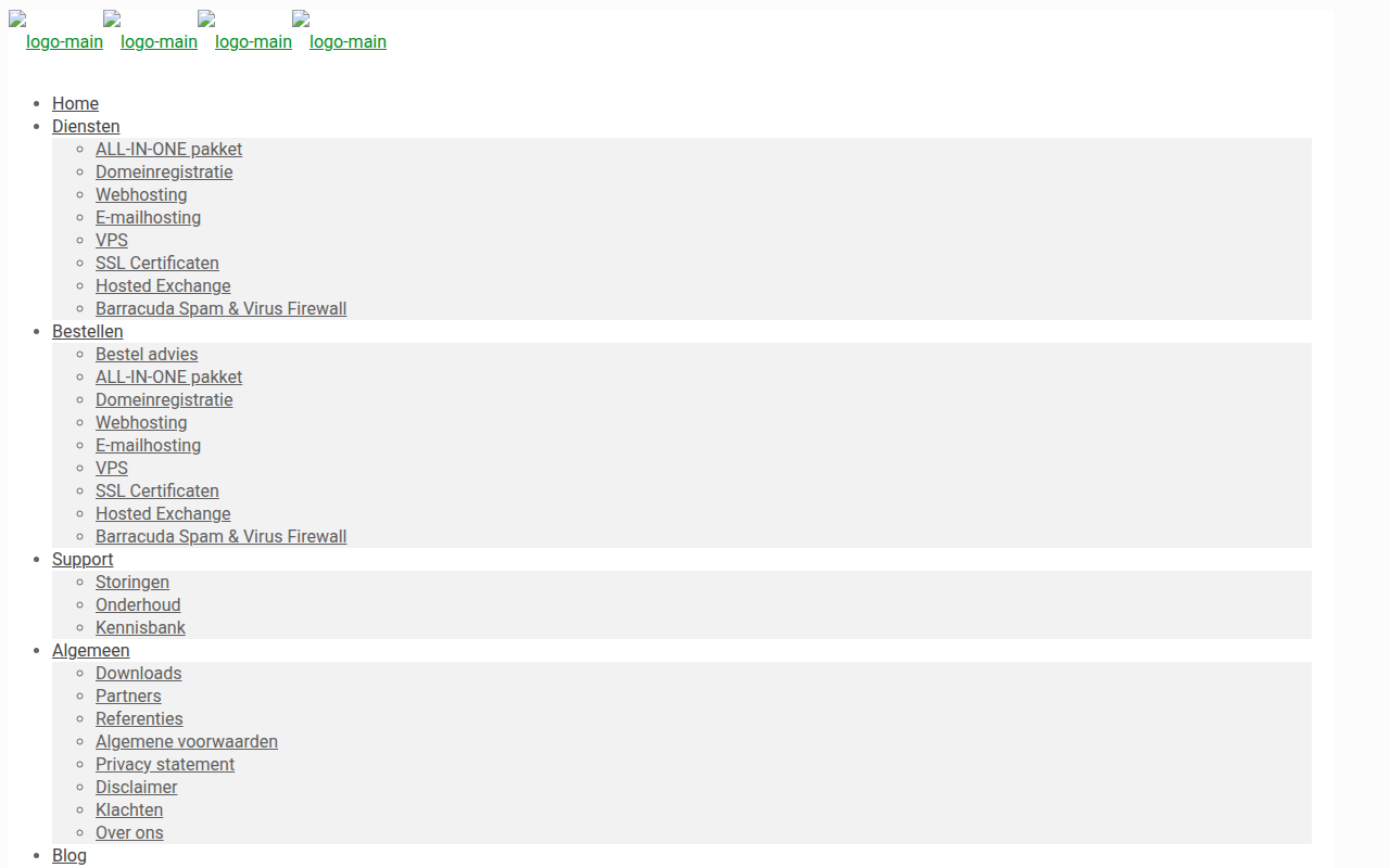 Screenshot van kox.nl
