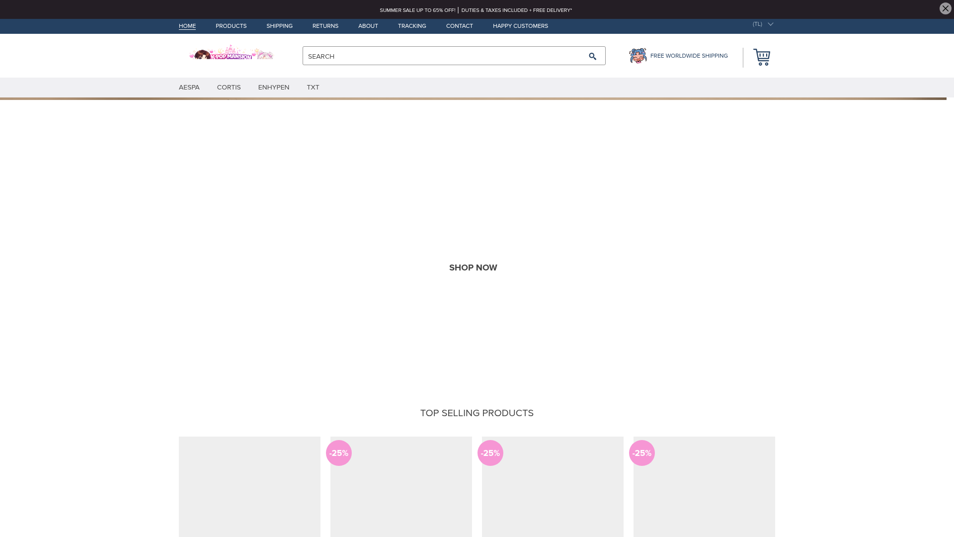 Screenshot van kpopmansion.com