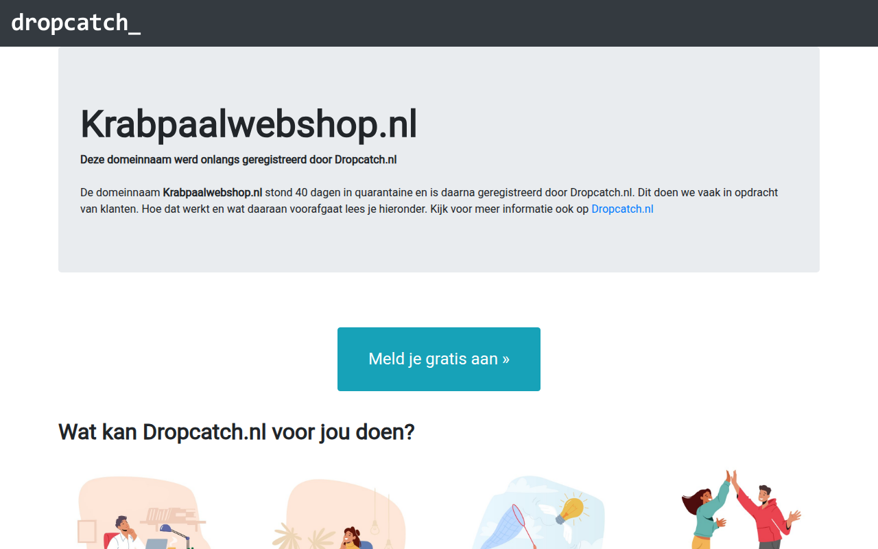 Screenshot van krabpaalwebshop.nl