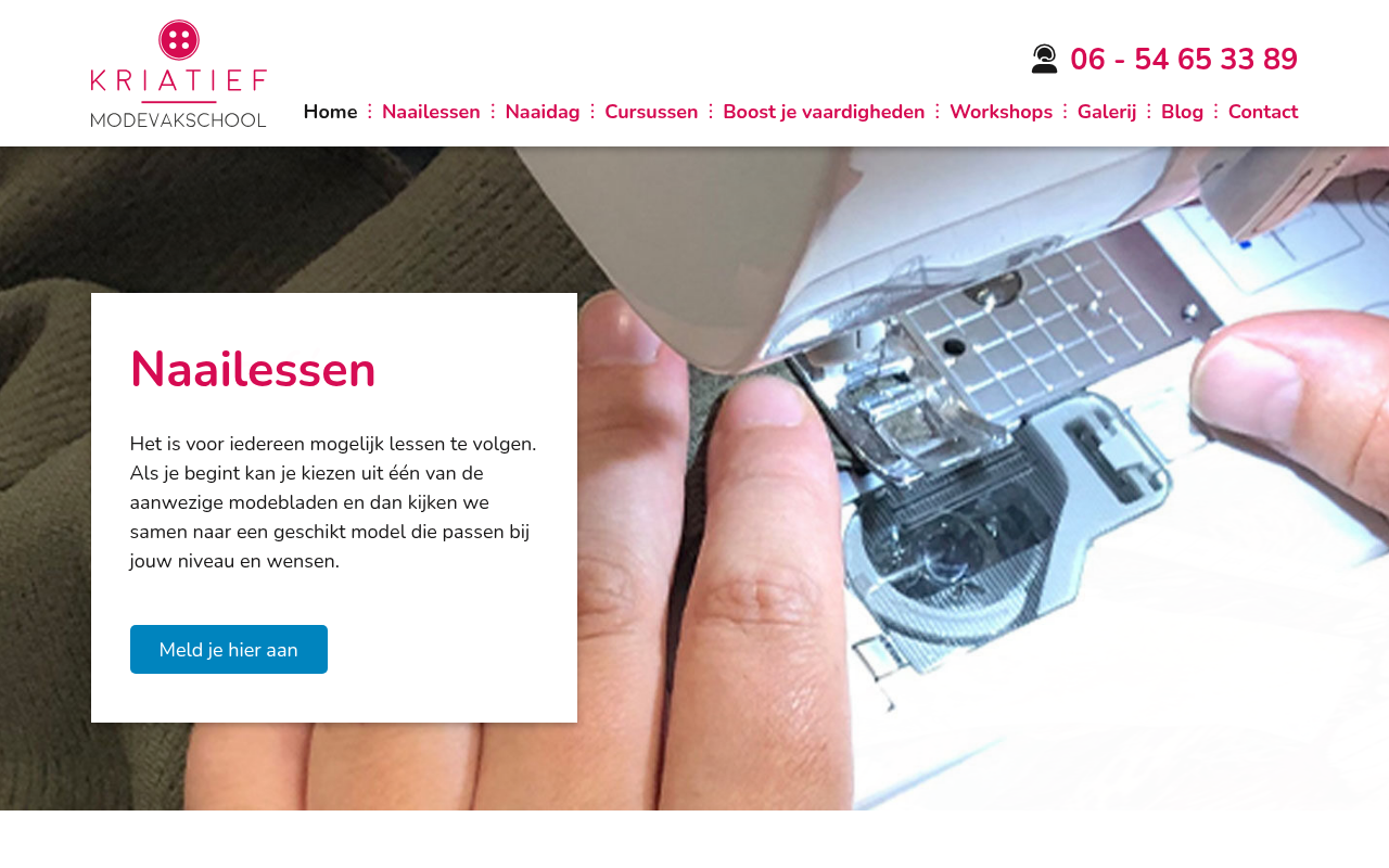 Screenshot van kriatief.nl