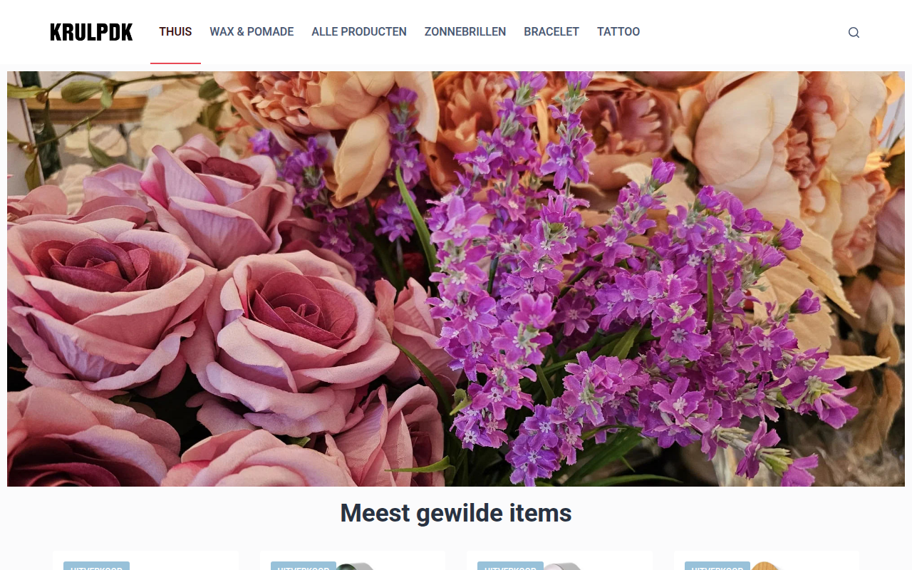 Screenshot van krullenproductenwinkel.com