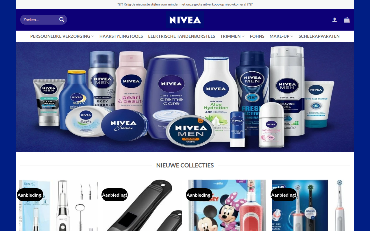 Screenshot van krultangenshop.com