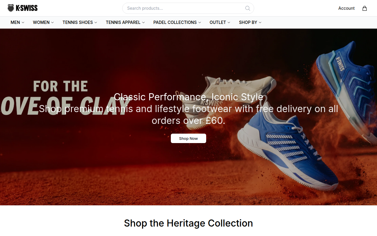 Screenshot van kswissstore.shop