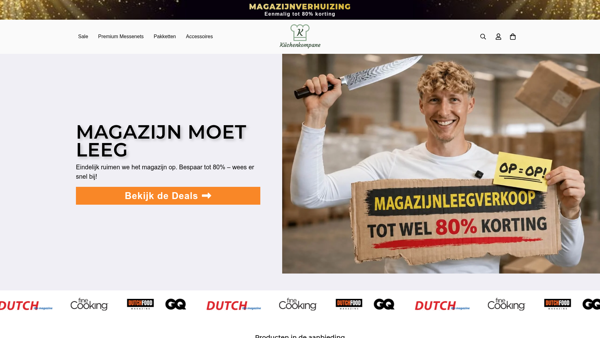 Screenshot van kuechenkompane.nl
