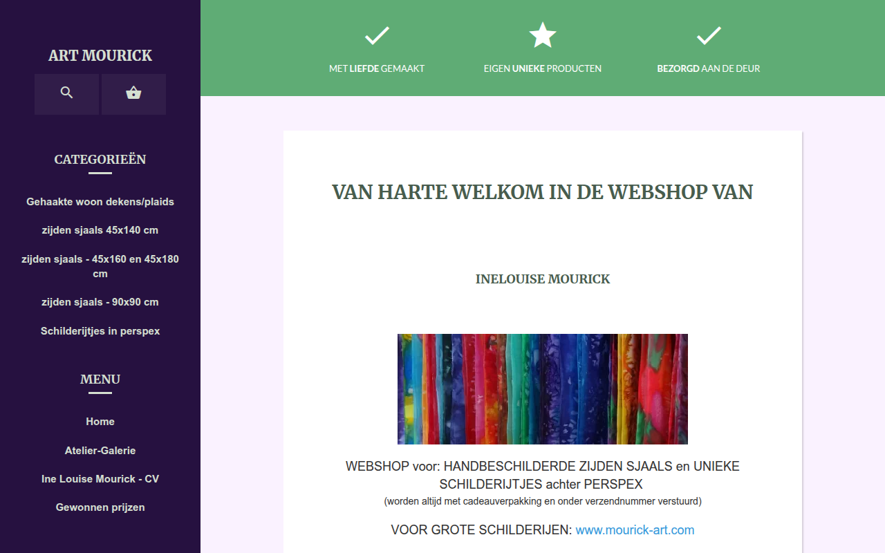 Screenshot van kunst-ine-art.biedmeer.nl