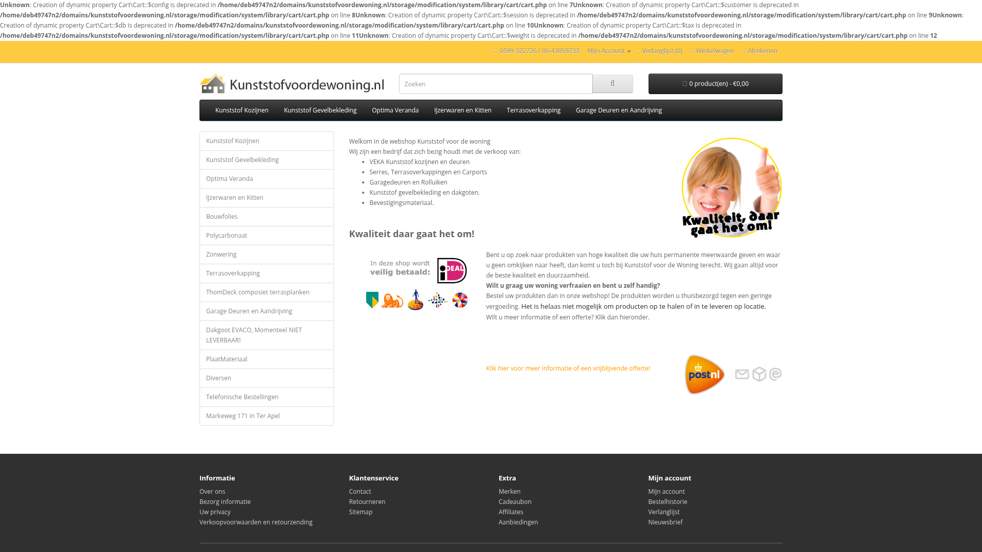 Screenshot van kunststofvoordewoning.nl