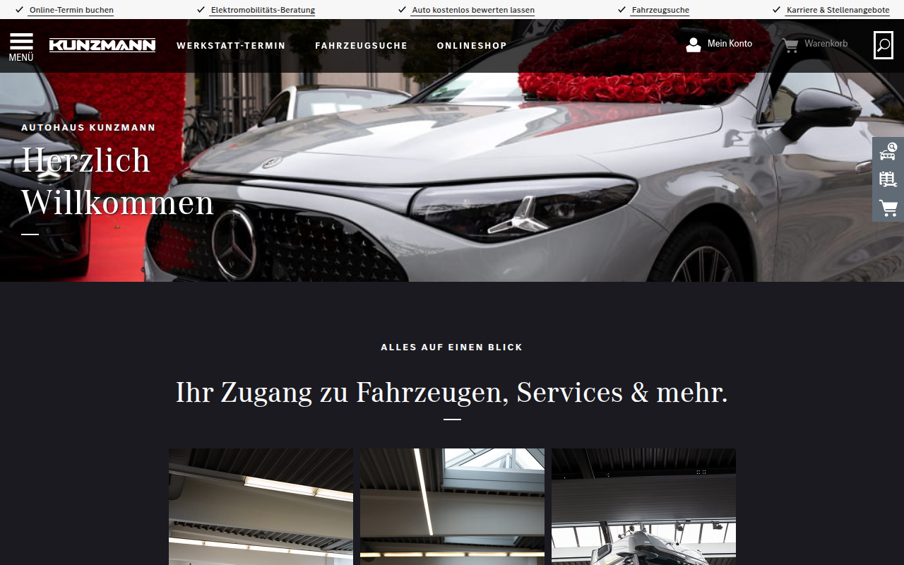 Screenshot van kunzmann.de