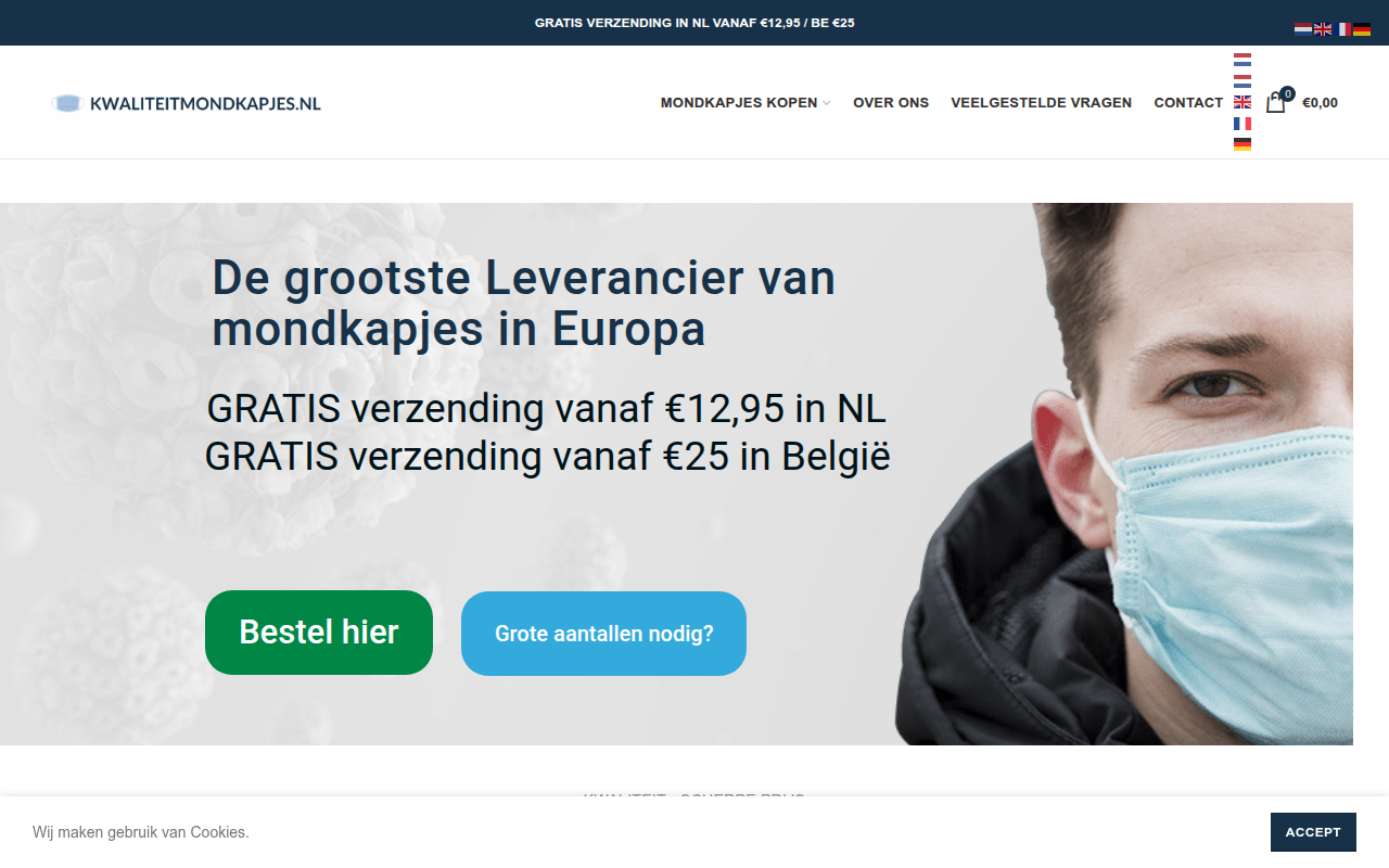 Screenshot van Kwaliteitmondkapjes