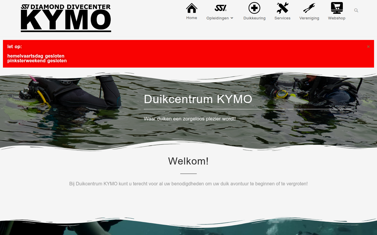 Screenshot van kymo.net