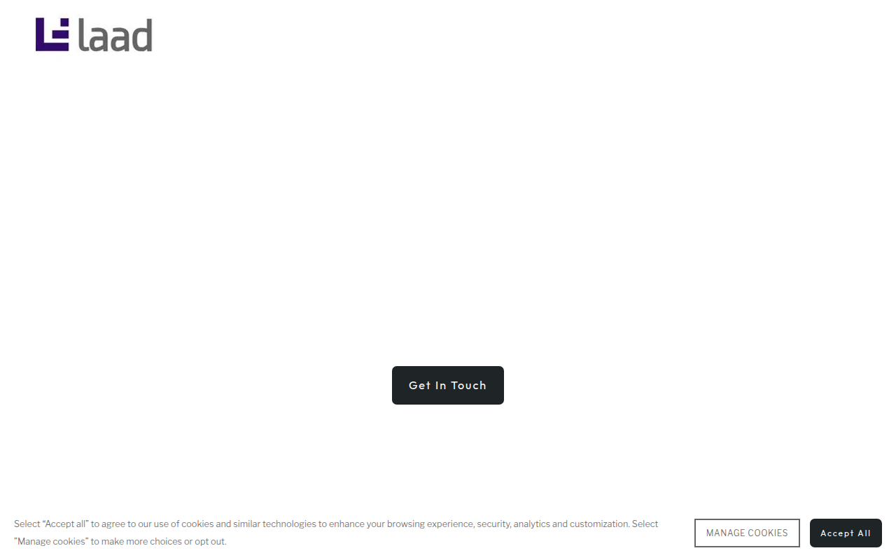 Screenshot van laad.com