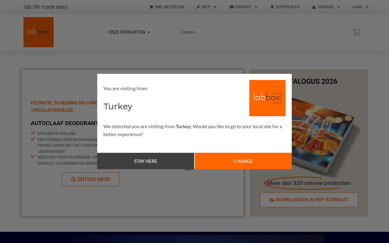 Screenshot van labbox.nl