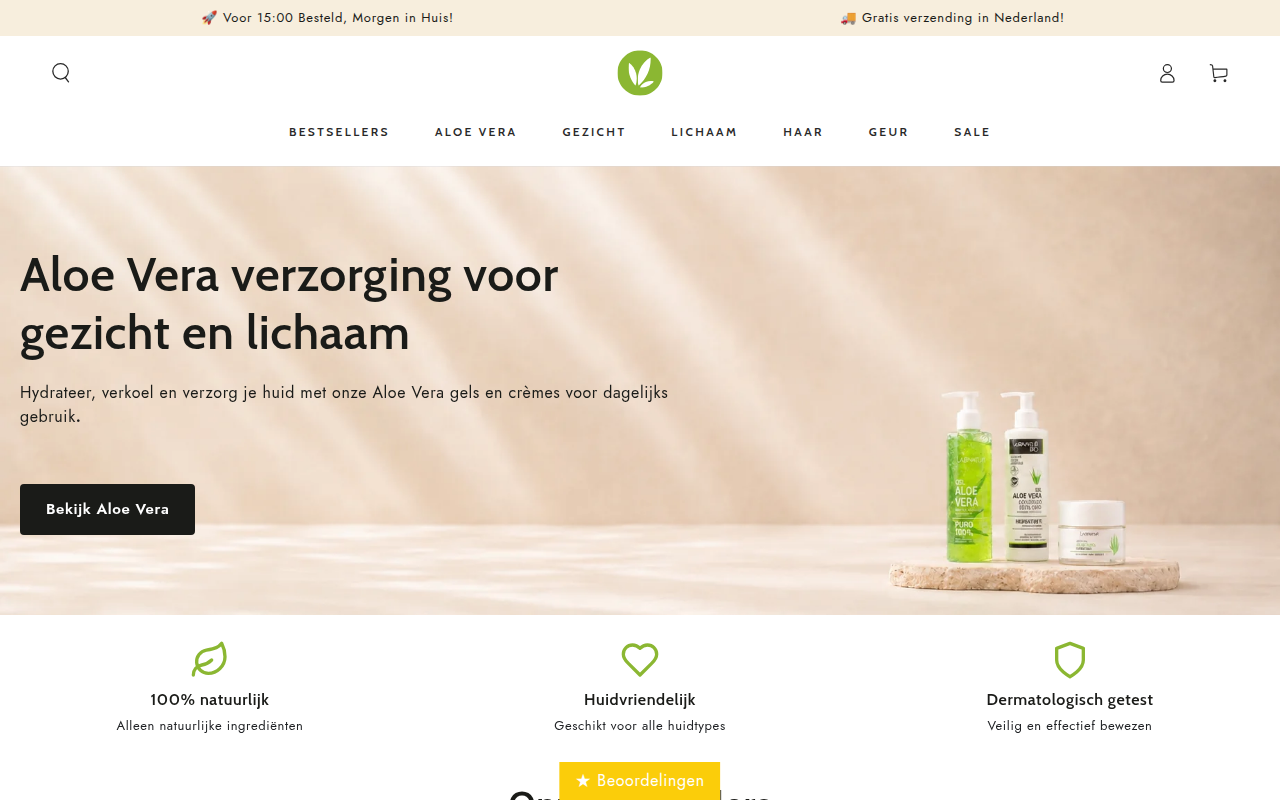 Screenshot van labnatur.nl