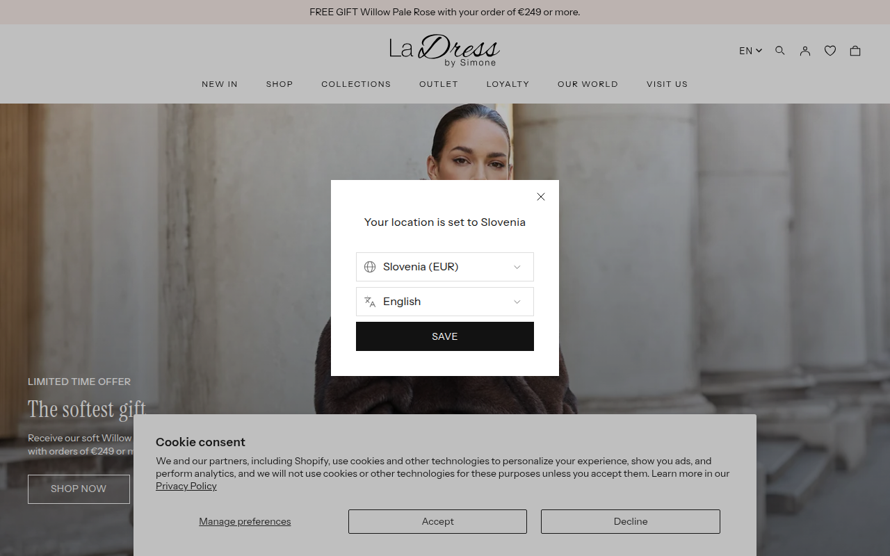 Screenshot van ladress.com