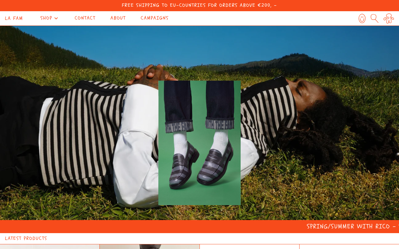 Screenshot van lafamamsterdam.com