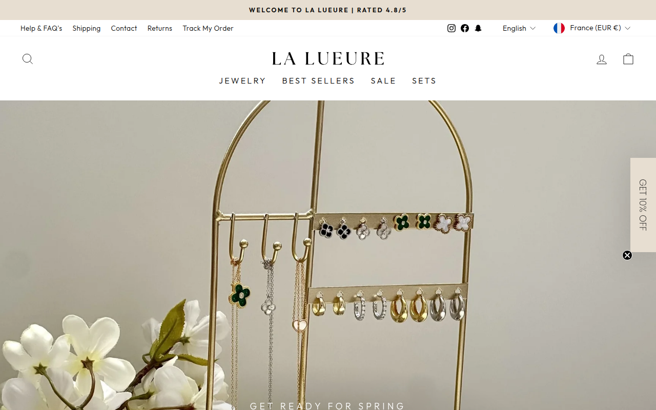 Screenshot van lalueure.com