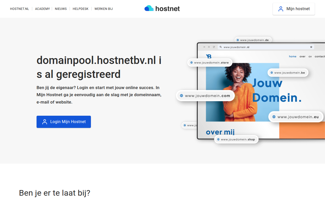 Screenshot van lampenmeer.nl