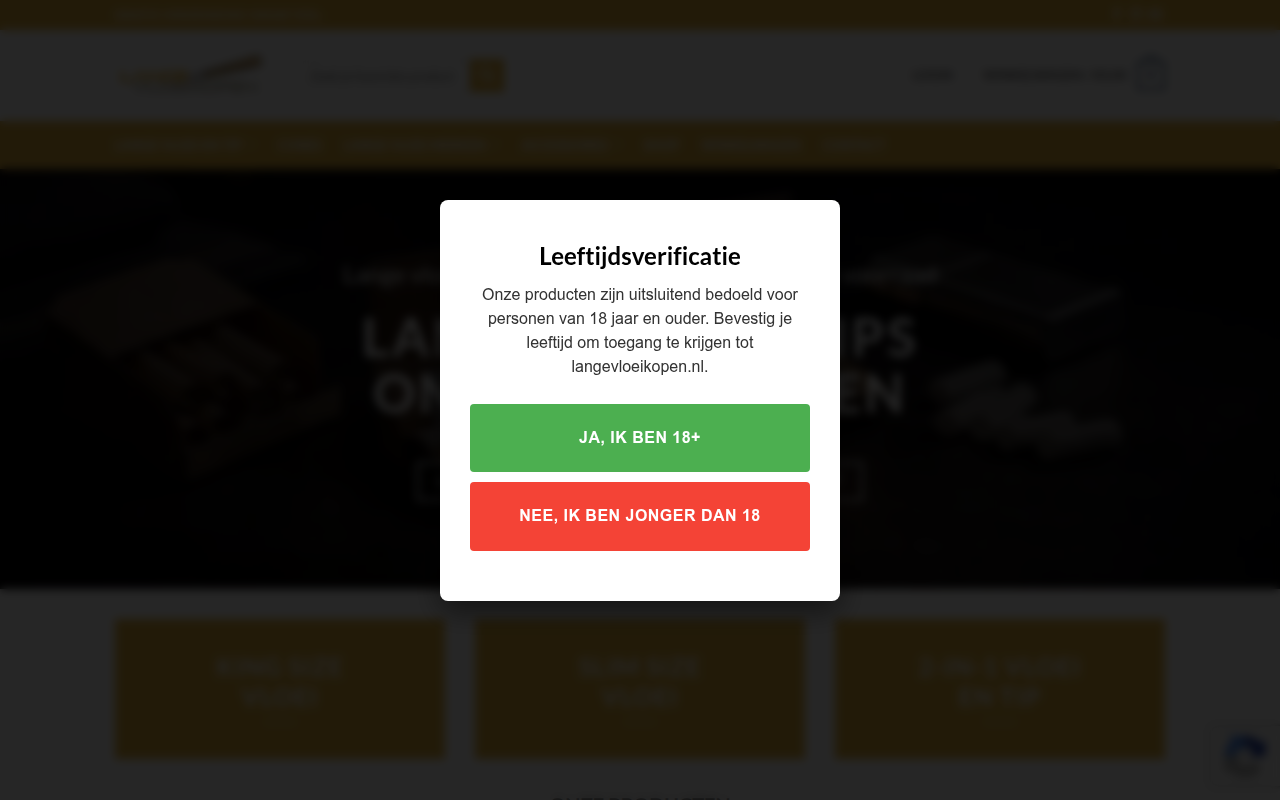 Screenshot van langevloeikopen.nl