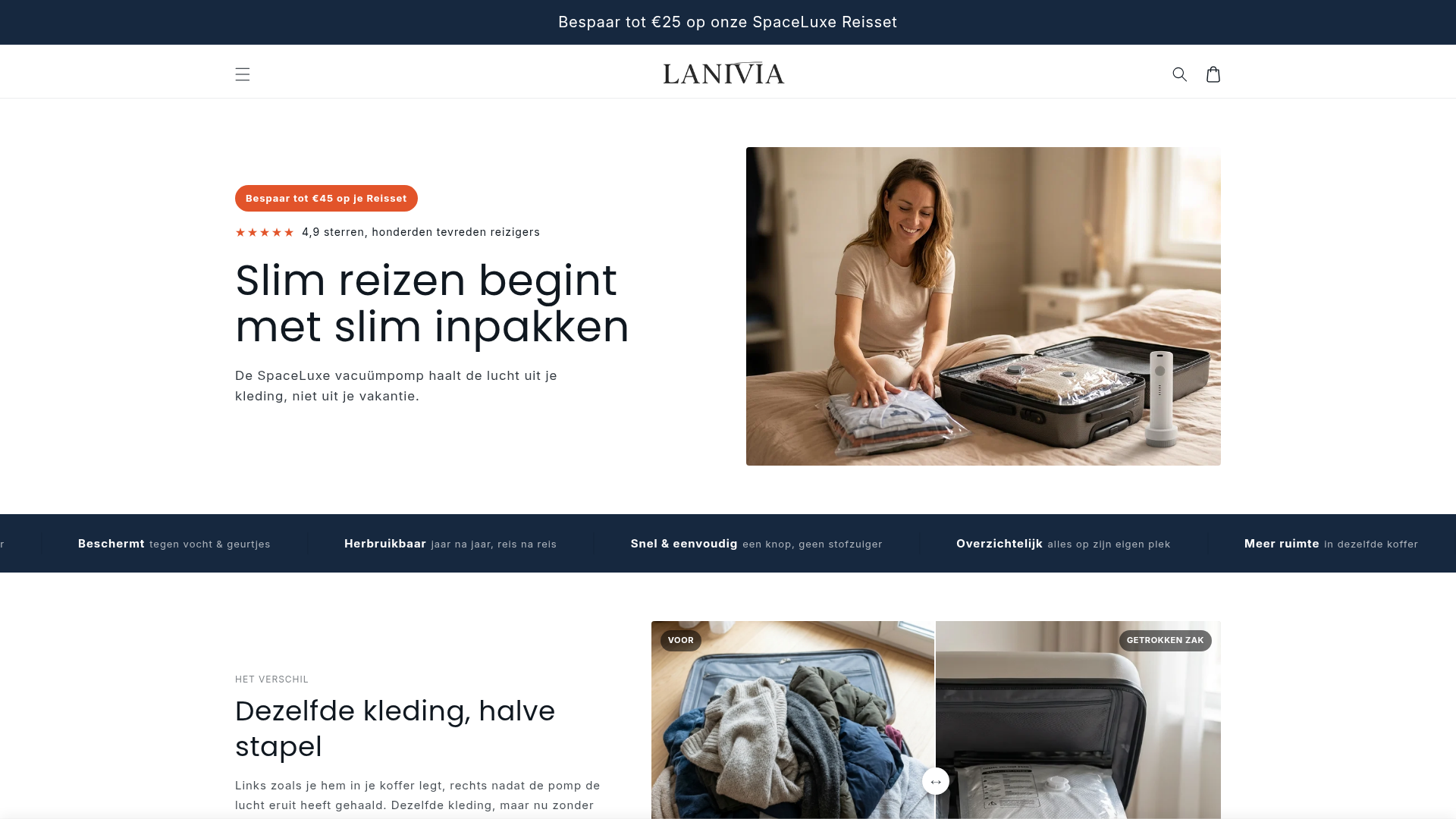 Screenshot van lanivia.com