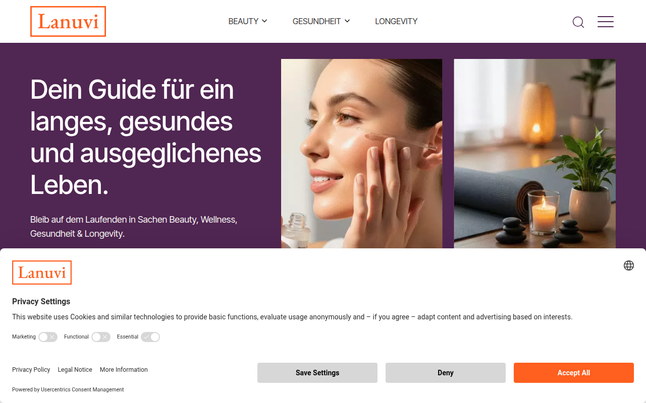 Screenshot van lanuvi.com