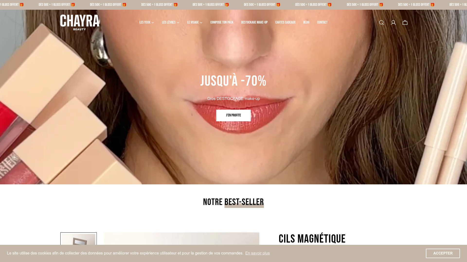 Screenshot van laparisiennekbeauty.com