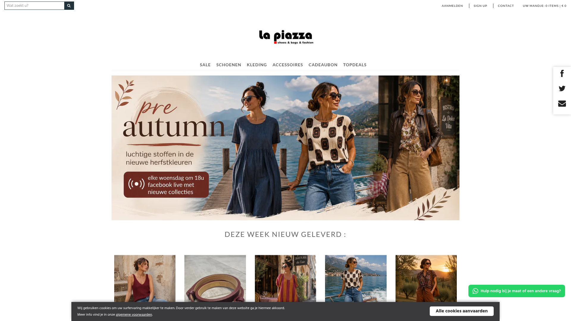 Screenshot van lapiazzashop.be