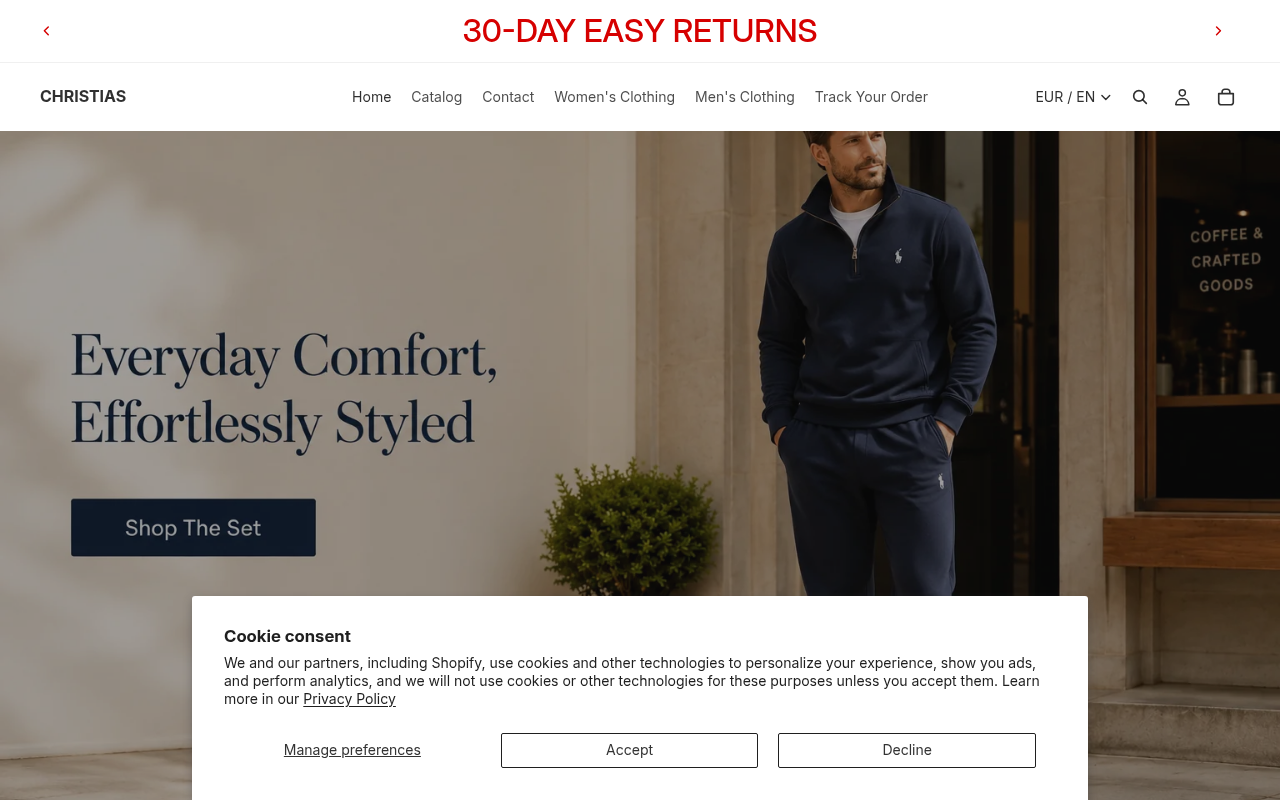 Screenshot van larkine.shop