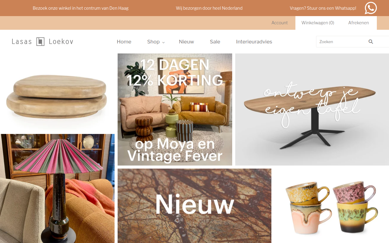 Screenshot van lasasenloekov.nl