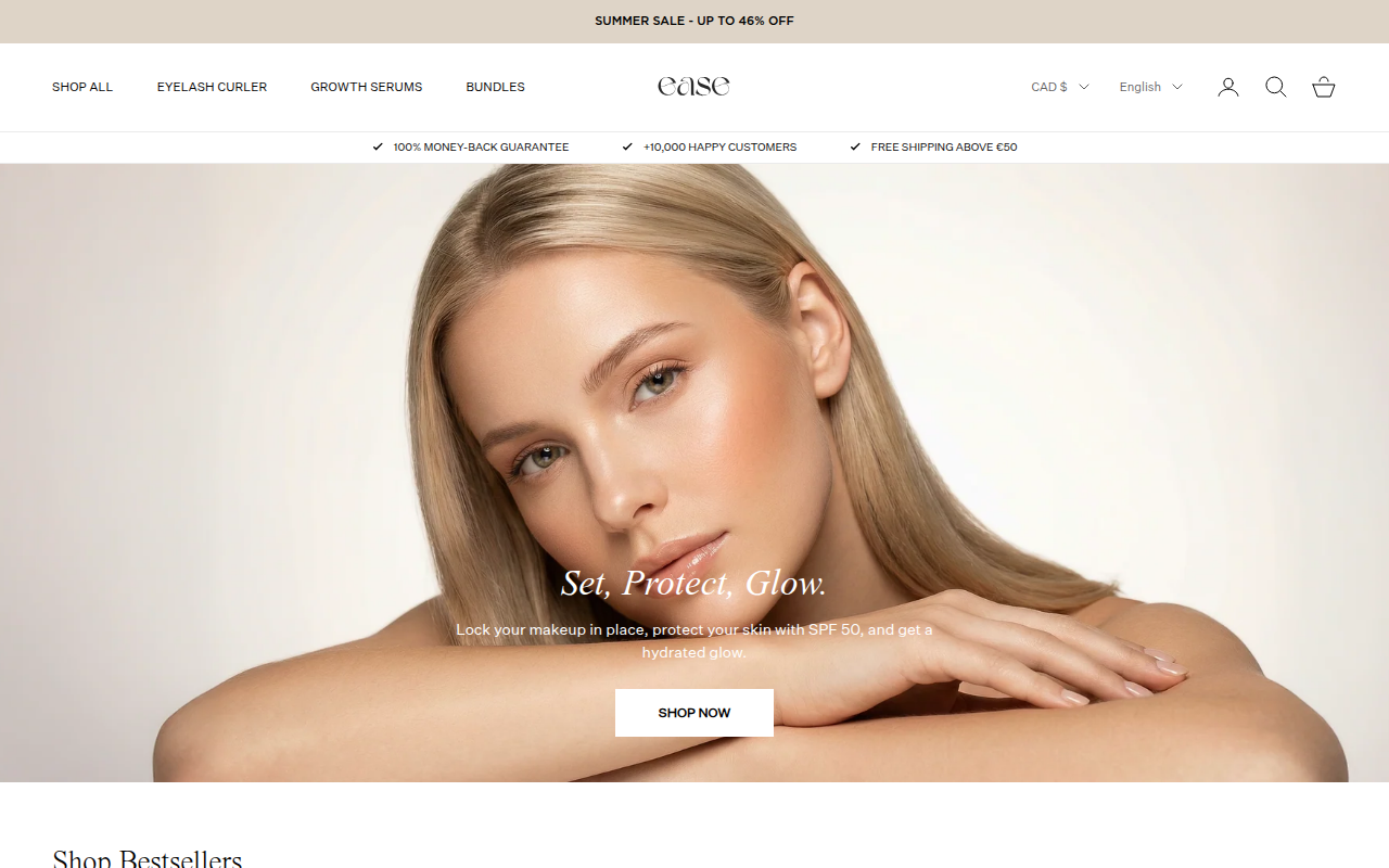Screenshot van lash-ease.com