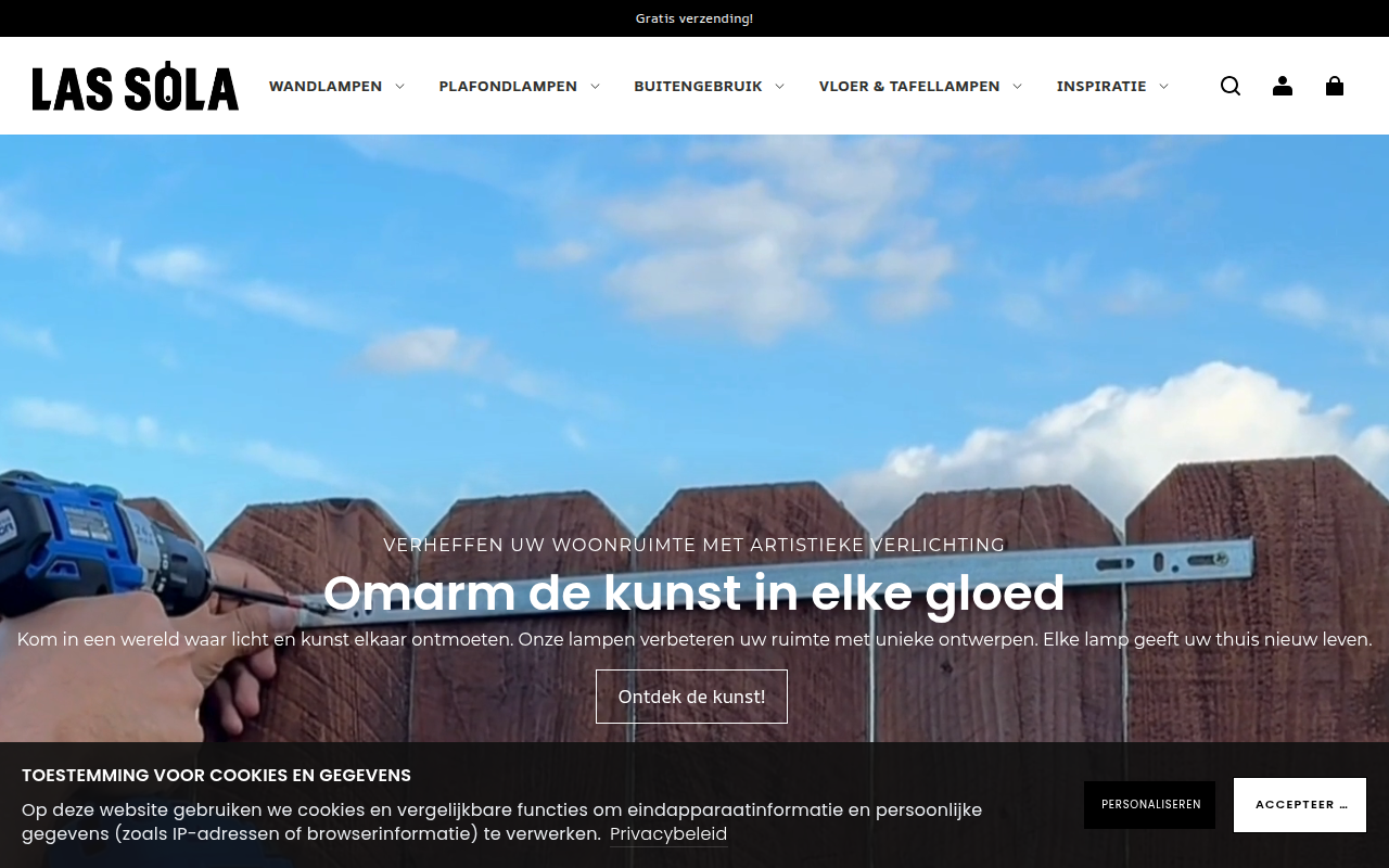 Screenshot van lassola.nl